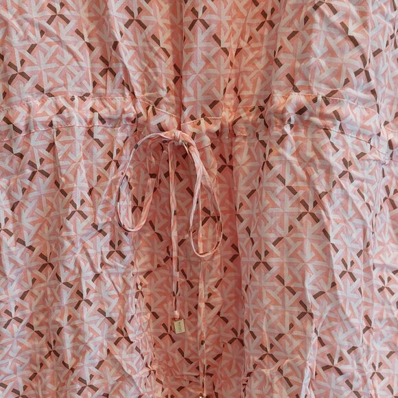 heidi klein Tybee Island Tunic Smock Waist Tiered Mini Dress Women's Size XS - Picture 4 of 13